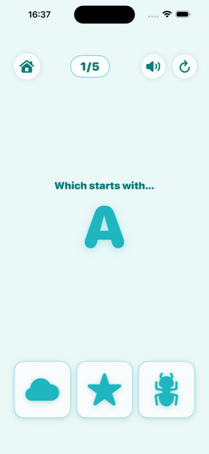 CatchyLetters gameplay